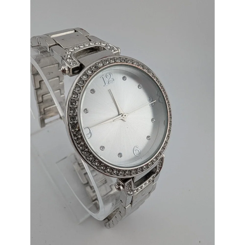 Accutime Watch Women 34mm Case Crystal Bezel 8